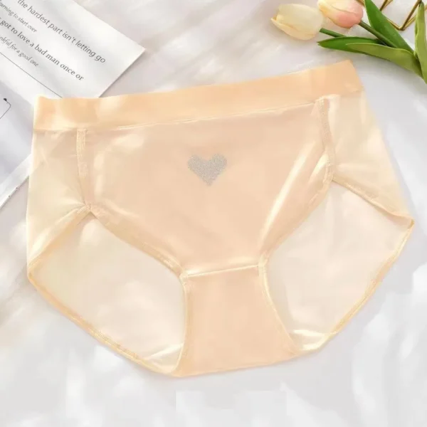 Sexy Mesh Hearts Panties for Women, Plus Size Briefs, Underpants for Weight 100kg - Image 4